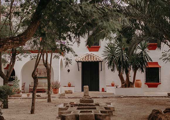 Zonas comunes en la finca rural en cordoba